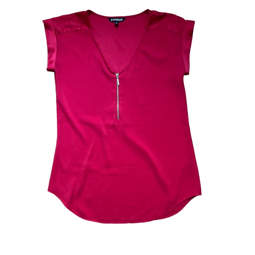 Express Red Blouse - Picture 2 of 6